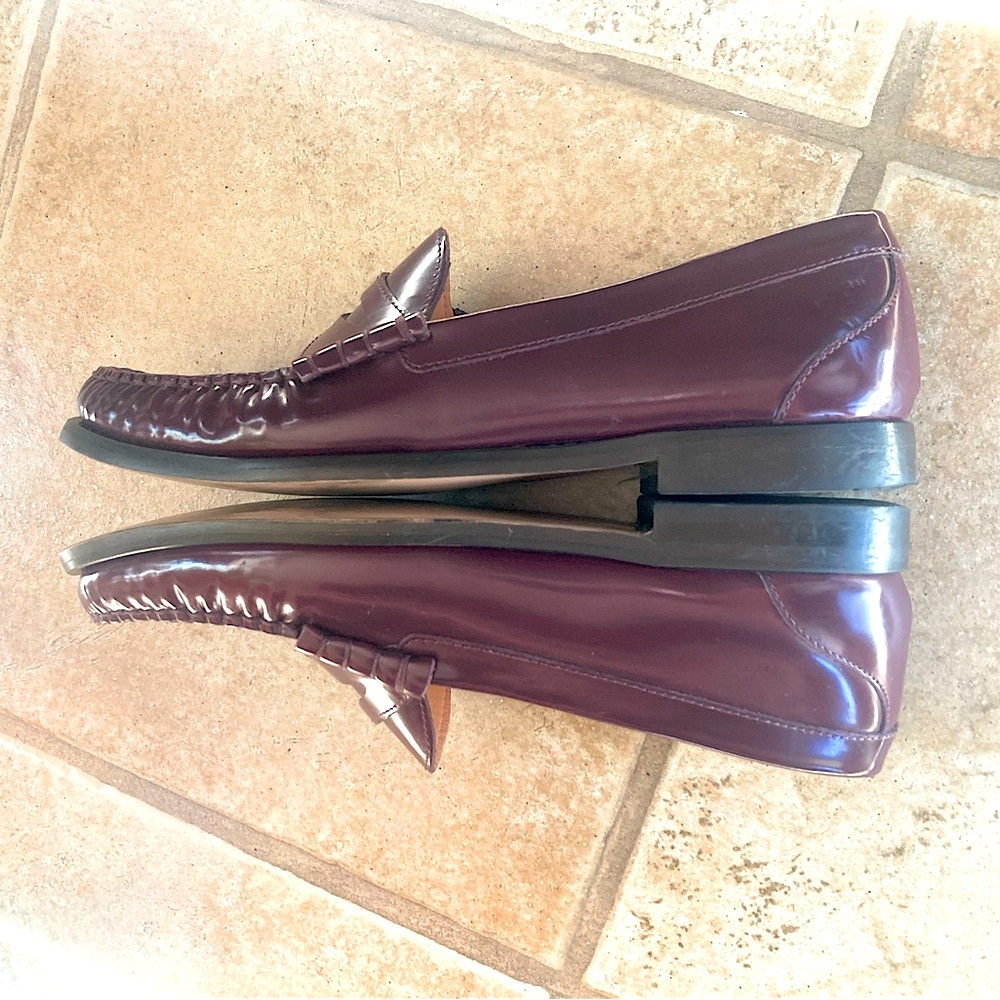 J Crew Classic Penny Loafer, SIZE 8.5 Burgundy - Picture 5 of 7